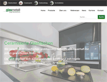 Tablet Screenshot of glasmetall-temmel.at